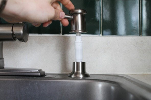 how to refill moen soap dispenser