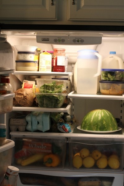 state of the fridge