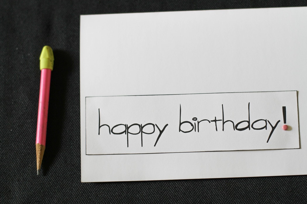 homemade birthday card