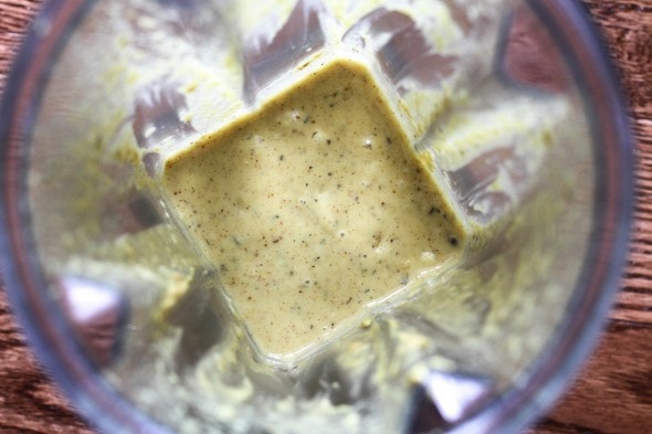 mustard vinaigrette in vitamix