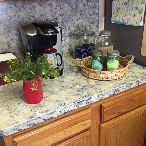 DIY faux granite countertop