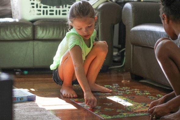 puzzle doing