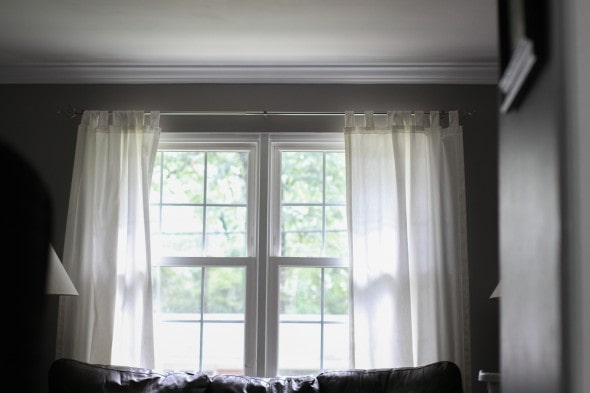 living room curtains too low