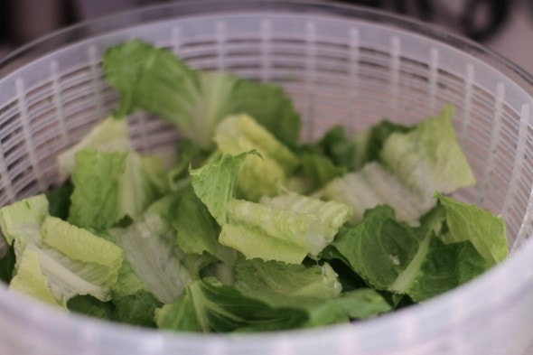 soak lettuce in cold water to crisp