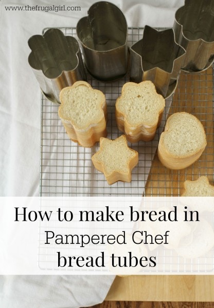How to make bread in Pampered Chef bread tubes