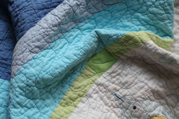 mended fish quilt