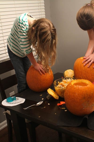 pumpkin cleaning