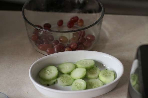 put produce out for snacking 