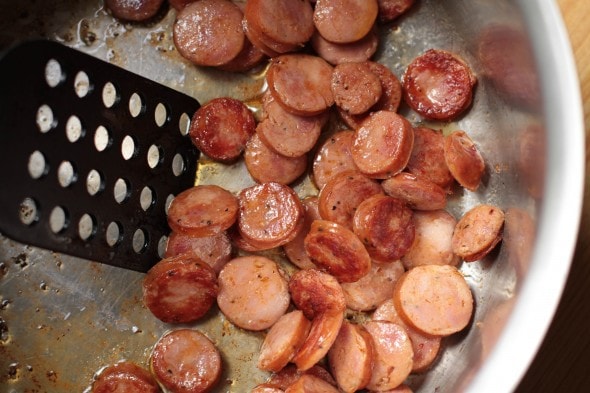 brown andouille sausage