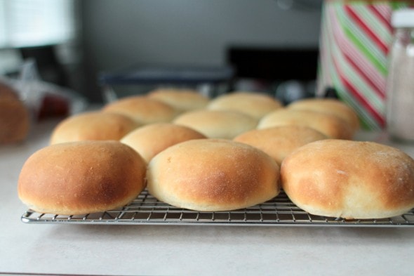 fluffy hamburger buns