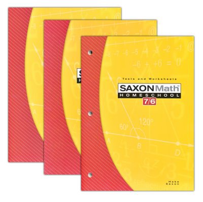 A collection of Saxon math books.