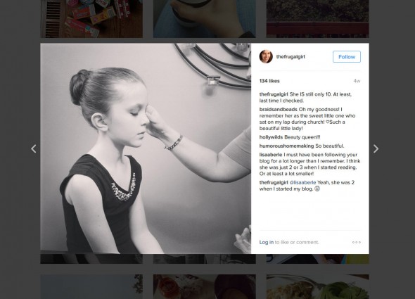 Zoe in an Abercrombie Kid dress from ThredUp