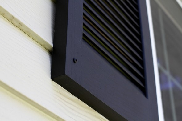 spray painted shutters