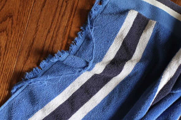 eddie bauer frayed towel