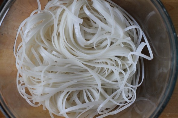 soaked rice noodles