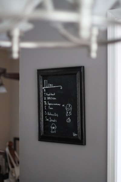 chalkboard menu