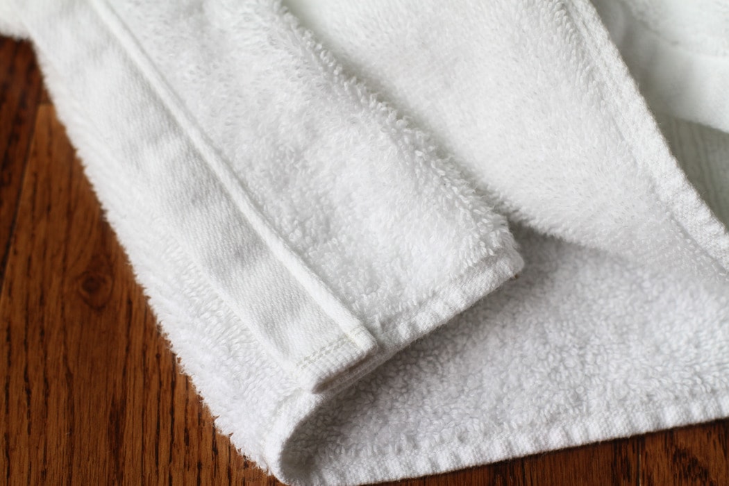 mended hand towel