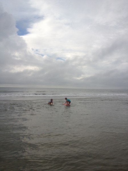 sonia and zoe on beach