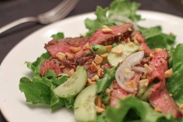 Thai style beef salad