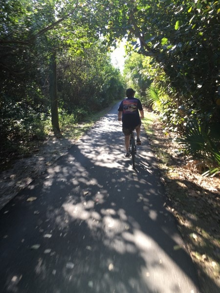 biking on Sanibel Island