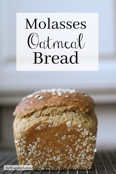 Homemade Molasses Oatmeal Bread