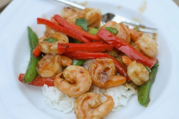 shrimp and red pepper stir fry recipe