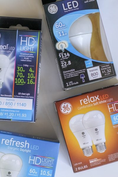 GE LED light bulbs