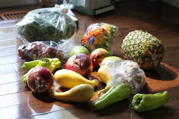 A full Hungry Harvest delivery.