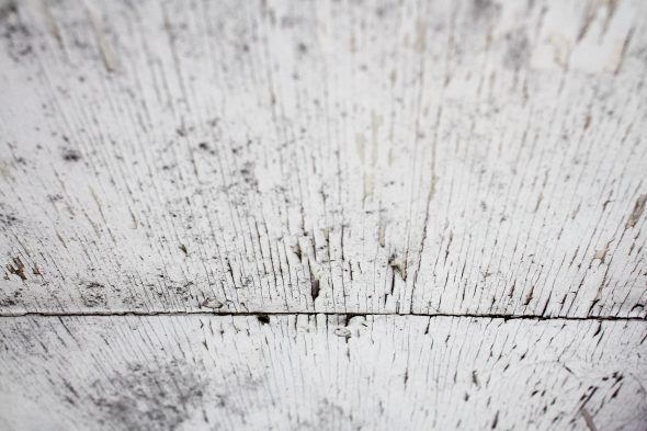 peeling paint on plywood soffit