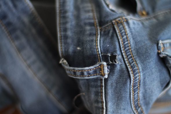 How to Repair Torn Belt Loops on Jeans