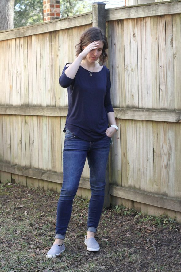 stitch fix cold shoulder top