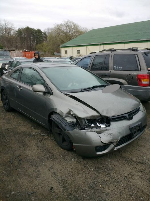 wrecked civic