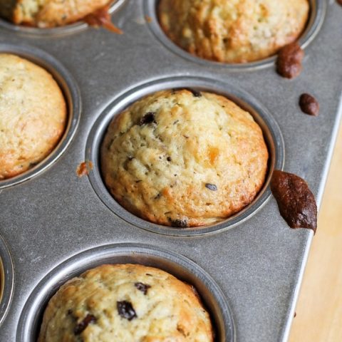 banana chocolate chip muffins