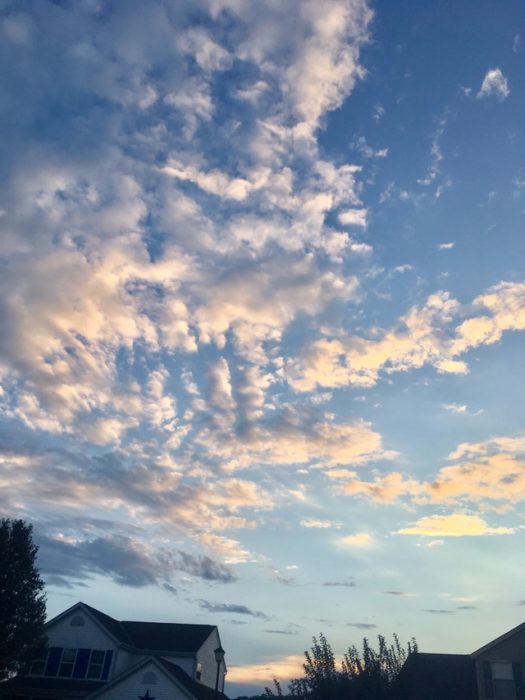 blue sky with clouds