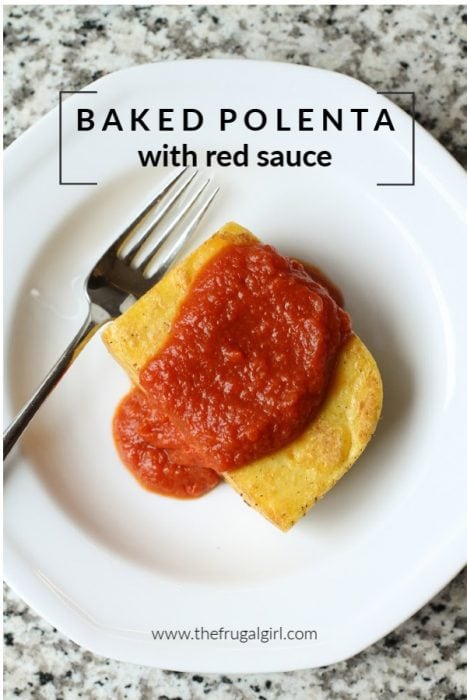 Baked Polenta with Red Sauce