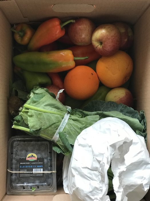 A box of produce.