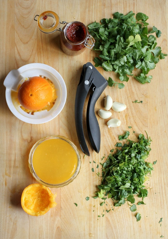 orange chipotle cilantro sauce