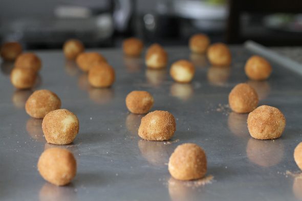 snickerdoodle dough balls