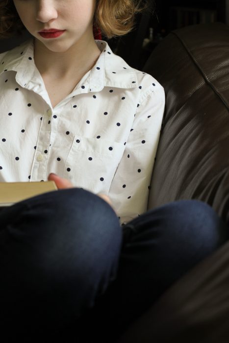 polka dot shirt