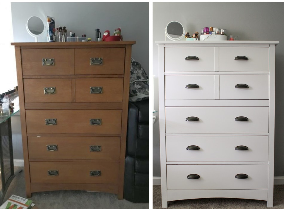 Sonia S 25 Goodwill Dresser Is Now White The Frugal Girl