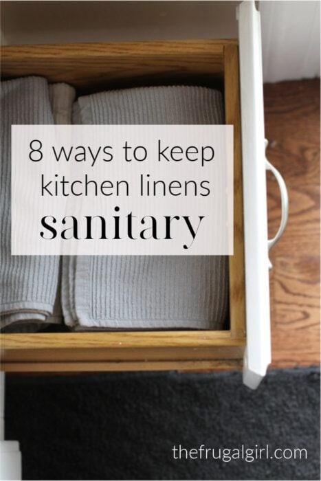8 ways to keep kitchen linens sanitary