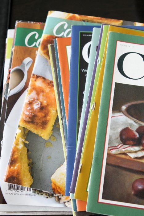 How to deal with cooking magazine clutter