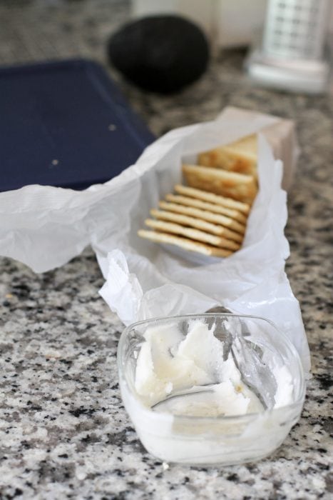 frosting on crackers