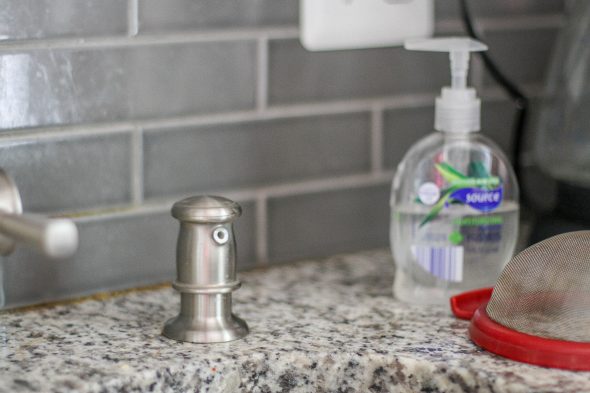 broken Moen Hensley soap dispenser