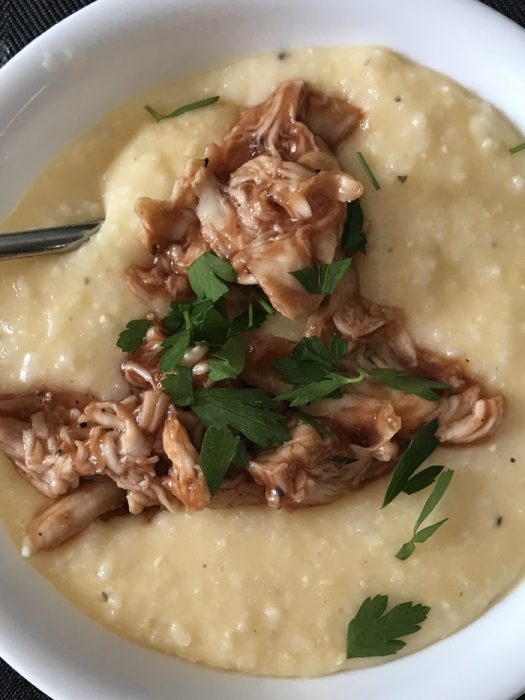 grits with chicken