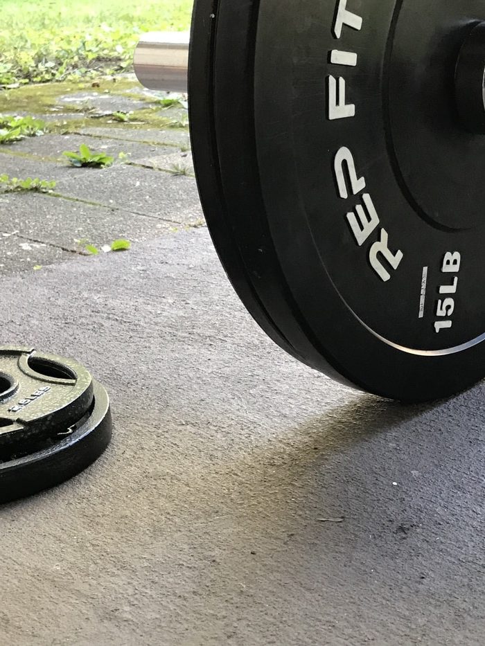 rep fitness bumper plate outside