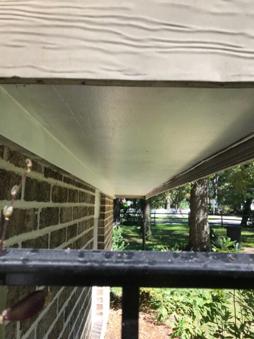 primed plywood soffit