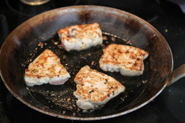 seared chicken breasts