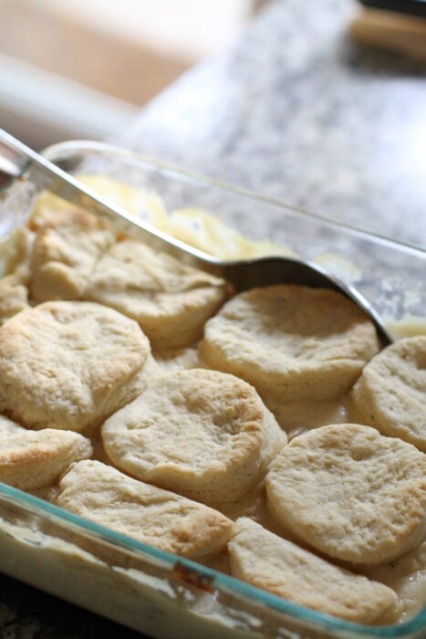 homemade chicken and biscuits