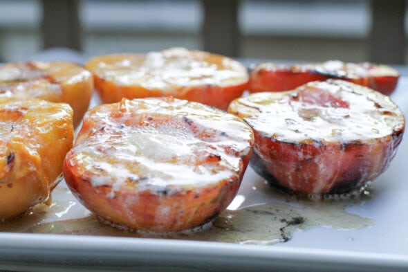 Bobby Flay grilled peaches